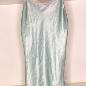 VICTORIA SECRET SLIP IN AQUA